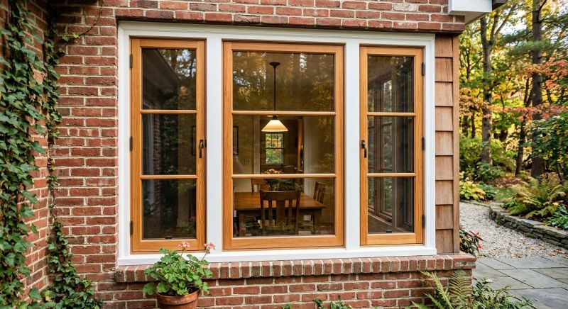 Wood Windows Installation project example